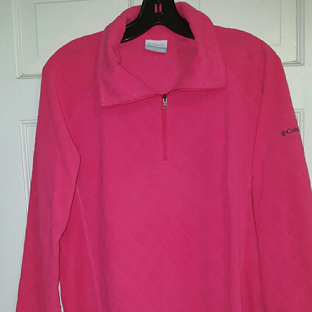 Womens Pink Columbia fleece XL